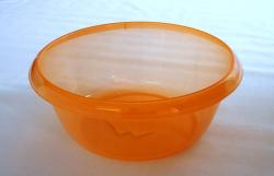 Körtál műanyag 28 cm barack átlátszó (338)