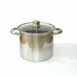 Rozsdamentes fazék + fedő 24 cm (10340)