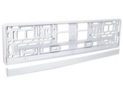 Rendszámtábla keret fehér (CM58478)