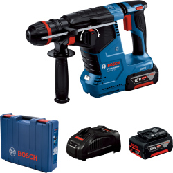Bosch GBH 187-LI akkus fúrókalapács + 2 x 5.0 Ah akkumulátor + GAL 1880 CV töltő (0611923121)
