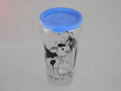 Bambi műanyag pohár, légmentesen záródó világoskék (125)