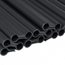 Bradas rögzítő kapcsok kerítéstakaró szalaghoz, szürke, 19 cm (1503188 - TOBKS1920DGY)