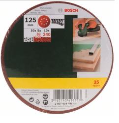Bosch 25 részes csiszolólapkészlet excentercsiszolóhoz (2607019497)