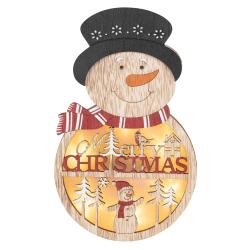 Home fa ablak- , ajtódísz, hóember (KLW 21 S)