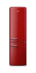Amica FK3495.3FRAA retro alulfagyasztós hűtőszekrény, 250L, piros