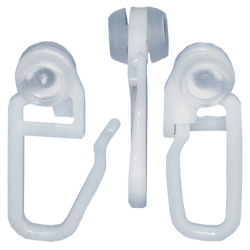 Függönytartó horog műanyag kis görgős 1 db (3716098)