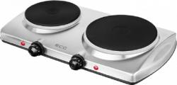 ECG Stainless Elektromos főzőlap fehér 2 főzőlapos (EV-2512S)