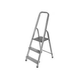 Háztartási létra 2+1 fokos fellépővel (alu) (8922223)
