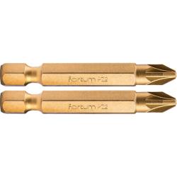 Fortum behajtóhegy PZ, 2 db, S2 acél, Titanium bevonat; PZ 3×50mm, bliszteren (4741383)