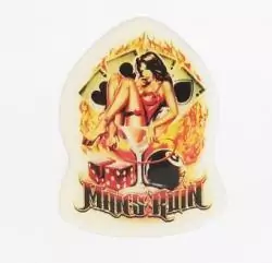 Gost rider HELL Angel Műanyag matrica 10CM X 10CM