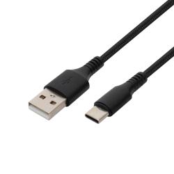 Home (USBAC1) töltőkábel, USB-A/USB-C, fekete, 1m