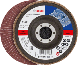 Bosch X431 Alox legyezőtárcsa, átmérő 115 mm, P120 (2608603655)