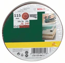 Bosch 25 részes csiszolólapkészlet excentercsiszolóhoz (2607019496)