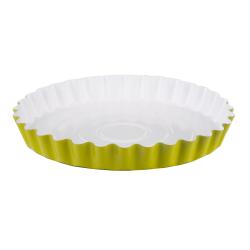 Gyümölcstorta forma, kerámia bevonattal, neonzöld (28391-Z)