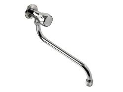 Balletto mosdó csaptelep hidegvízhez, kerámia szelep, króm, 25cm hosszú csőr (85042)