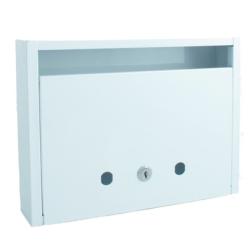 Postaláda fekvő záras 35x27cm fehér CS (3490113)
