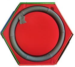 Valódi bőr kormányvédő KV-2042G lyukacsos mintával szürke színben