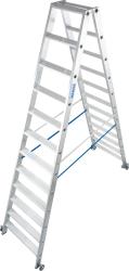Krause Stabilo lépcsőfokos két oldalon járható gurítható létra 2x12 (124883)