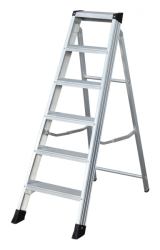 Háztartási alu létra erősített, 9 fokos (20132)