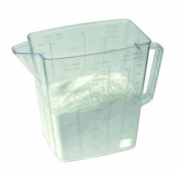 Szögletes, mércés műanyagkancsó  1 l (515)