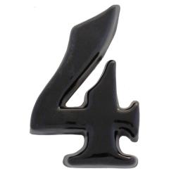 SB  kerámia házszám 4 fekete 12cm (3970064)