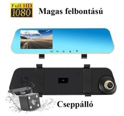 Visszapillantó tükörbe épített DVR eseményrögzítő és tolatókamera BGS106/TK-S106