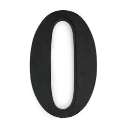 Műanyag házszám 19 cm, matt fekete 