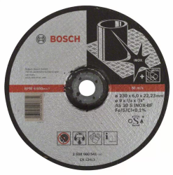 Bosch Nagyolótárcsa, hajlított, Expert for Inox  230 mm x 6 mm (2608600541)