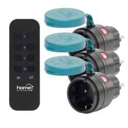 Home távirányítható hálózati aljzat szett, kültéri (THO2313)