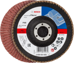 Bosch X431 Alox legyezőtárcsa, átmérő 125 mm, P40 (2608603656)