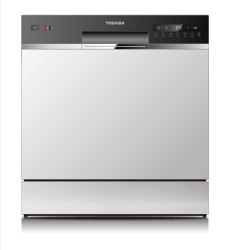 Toshiba DW-08T2EE(W) 8 terítékes  mosogatógép, fehér