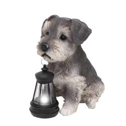 Home napelemes kerti lámpa, kutya lámpással (MX672-szürke)