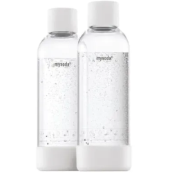 MYSODA 2PB10-W szódakészítő palack 1 L, 2 db, fehér