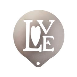 Perfect Home karácsonyi cappuccino díszítő sablon, love (13294)