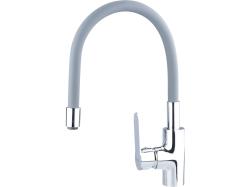 Balletto mosogató csaptelep hajlékony szilikon kifolyó csővel, szürke (81121)