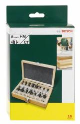Bosch 15 részes TC marófej készlet (8 mm-es szár) (2607019469)