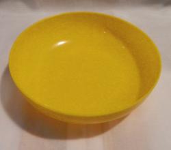 Camping műanyag tál közepes sárga (85)