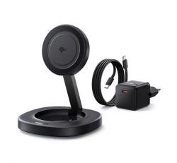 Baseus ENERFILL FF11 asztali töltő (15W, gyorstöltő, wireless, MagSafe, összehajtható + tápegység) F