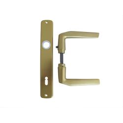 AL-LOY SB ajtókilincs 410 + ajtócím 90 mm kulcslyukas F3 eloxált (3986633)