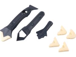 Extol Craft szilikon fugakenő, kihúzó és kaparó készlet, 8 db-os (945190)