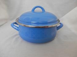 Bonyhádi Alice rizslánc mintás lábas fedővel, 18 cm