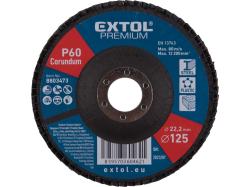 Extol Premium lamellás csiszoló 125×22mm, kúpos, P60 (8803473)