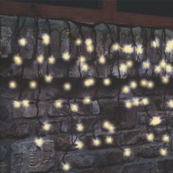 Home LED-es melegfehér, jégcsap fényfüggöny, sorolható (KSF 204/WW)