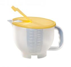 Mércés műanyag kancsó fedéllel 2 l, sárga (210)