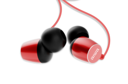 Aiwa ESTM-20RD vezetékes fülhallgató, piros (15144)