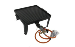 Négylábú stabil gázzsámoly kétoldalú teflonbevonatú rostlappal (4 TPR)