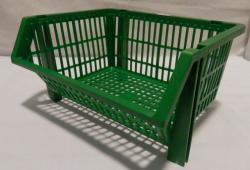 Zöldségtartó, egymásra helyezhető műanyag, zöld 31x25x16 cm (33-zöld)