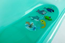 Gyermek fürdőkád zöld színben