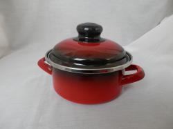 Bonyhádi Elit Koral lábas fedővel, 16 cm