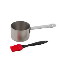 Barbecook rozsdamentes acél edény szilikon ecsettel (BC-ACC-7211)